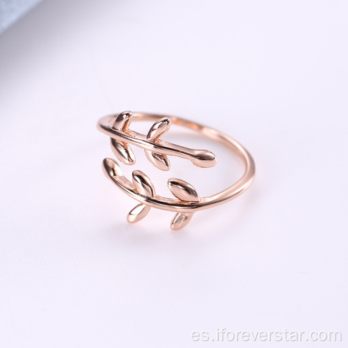 Anillo de bodas chapado en oro elegante 925 anillos